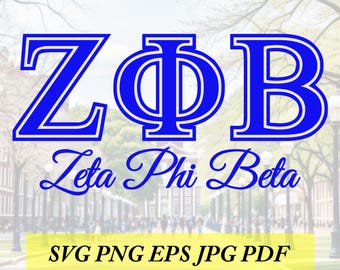 Zeta Phi Beta cut File, Silhouette,Cricut, Jpeg, svg,eps, png, clip art, digital download