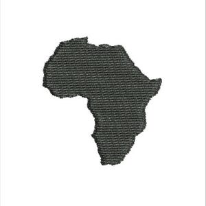 Archivos de diseño de bordado a máquina de tatami con mapa de África