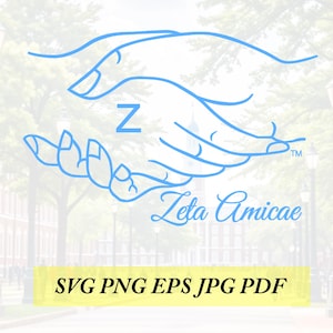 Zeta Amicae 2 cut File, Silhouette,Cricut, Jpeg, svg, eps, png, clip art,instant download