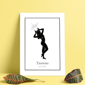 Affiche signe astrologique Taureau - Décoration - Only Wild