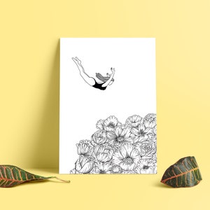 Blumentaucher Poster - limitierte Editionen - Dekoration - Nur Wild