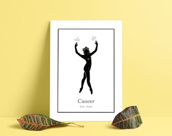 Affiche signe astrologique Cancer - Décoration - Only Wild