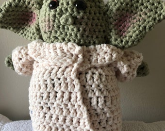 Yoda, amigurumi, toy, crocheted yoda,