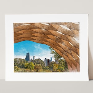 Impressão artística - Pavilhão e horizonte - Chicago