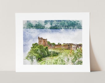 Art Print - Edinburgh Castle - Scotland - Etsy