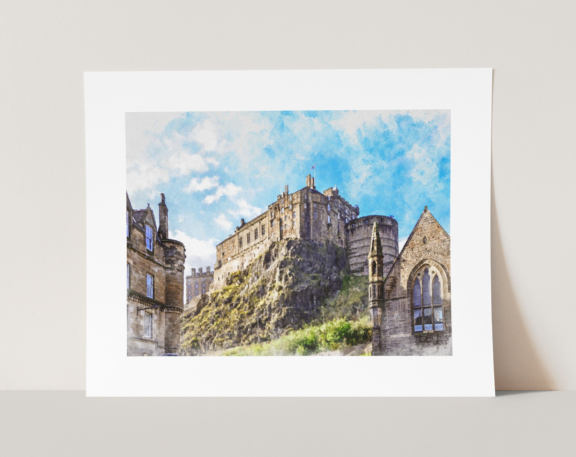Art Print - Edinburgh Castle - Scotland - Etsy