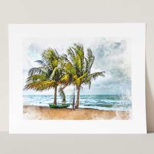 Kunstdruck - Hopkins, Belize - Strand