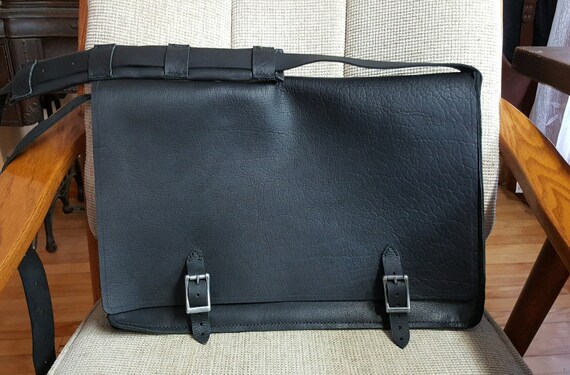 buffalo leather laptop bag