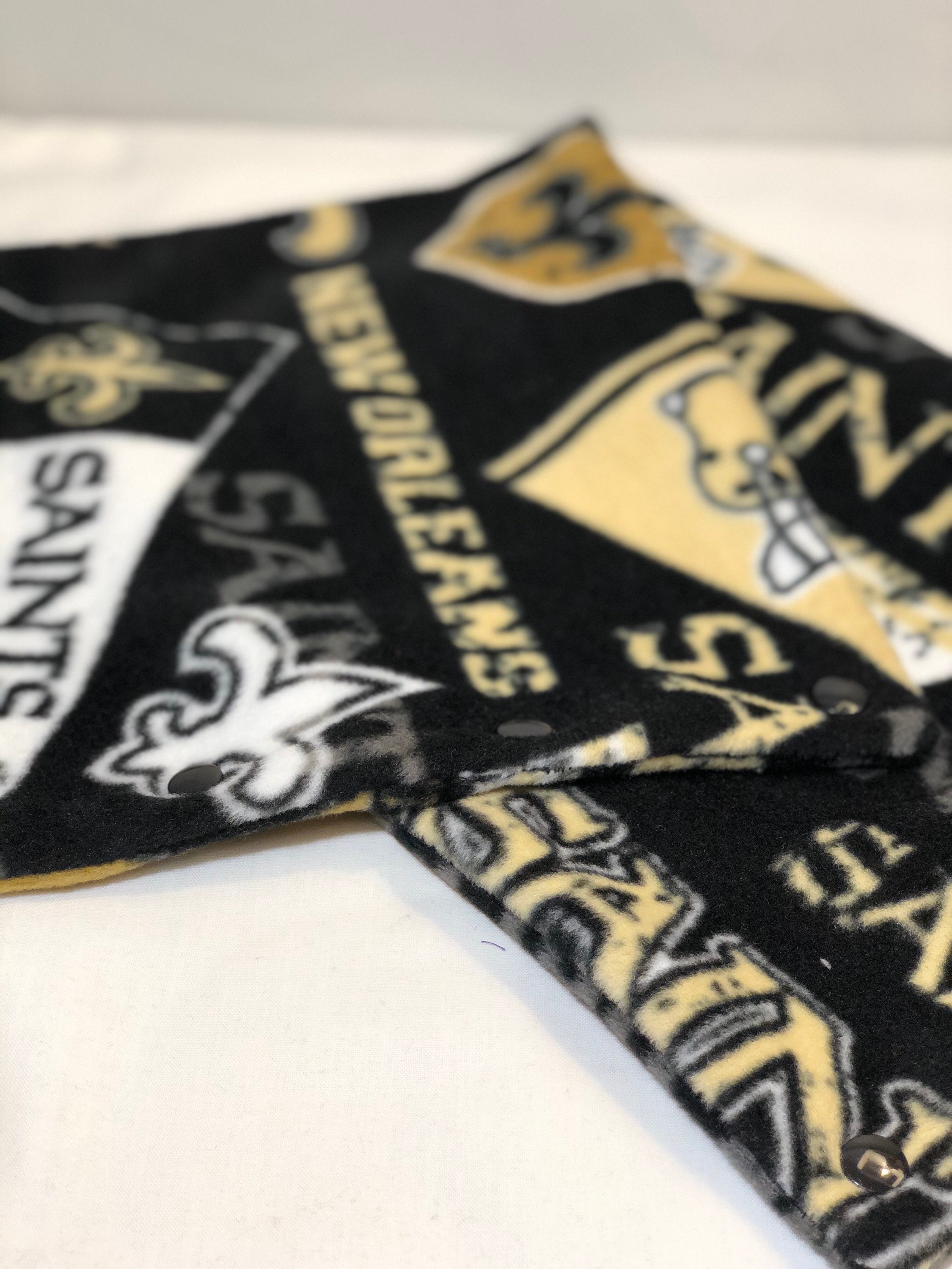 New Orleans Saints Double Layer Fleece Winter Neck Gaiter / Scarf / Ear Warmer with Snaps-Size Children to Adult *FREE Shipping to US* - Thumbnail 7