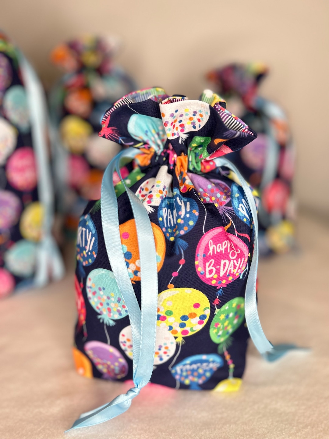 Cloth Birthday Gift Bags Happy Birthday Gift Bag Drawstring Gift Bag