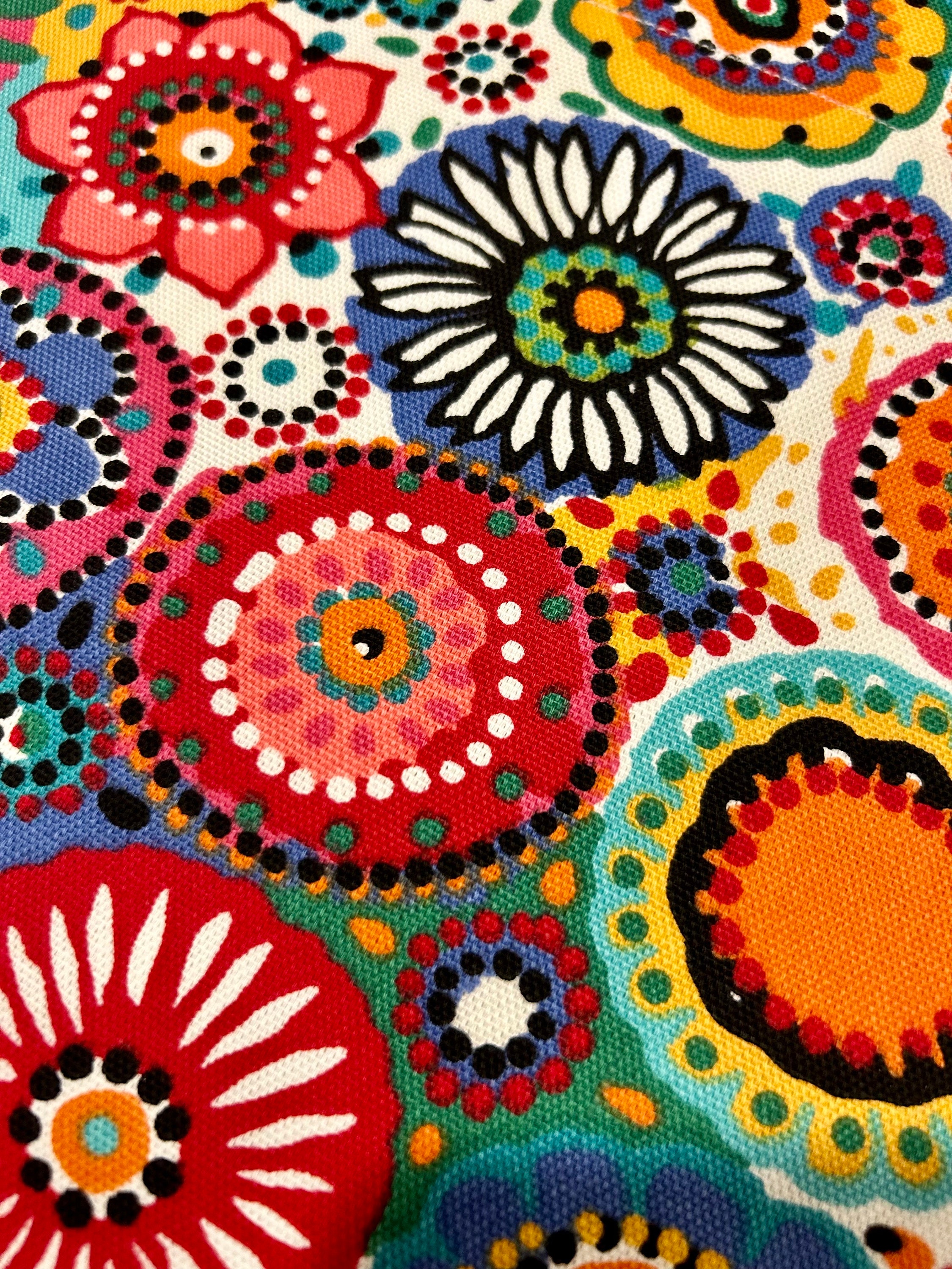 Window Valance Retro Floral Medallion Retro Curtain Multicolor Valance Girl Bedroom Valance Bathroom Valance Living Room Valance Bright - Thumbnail 5
