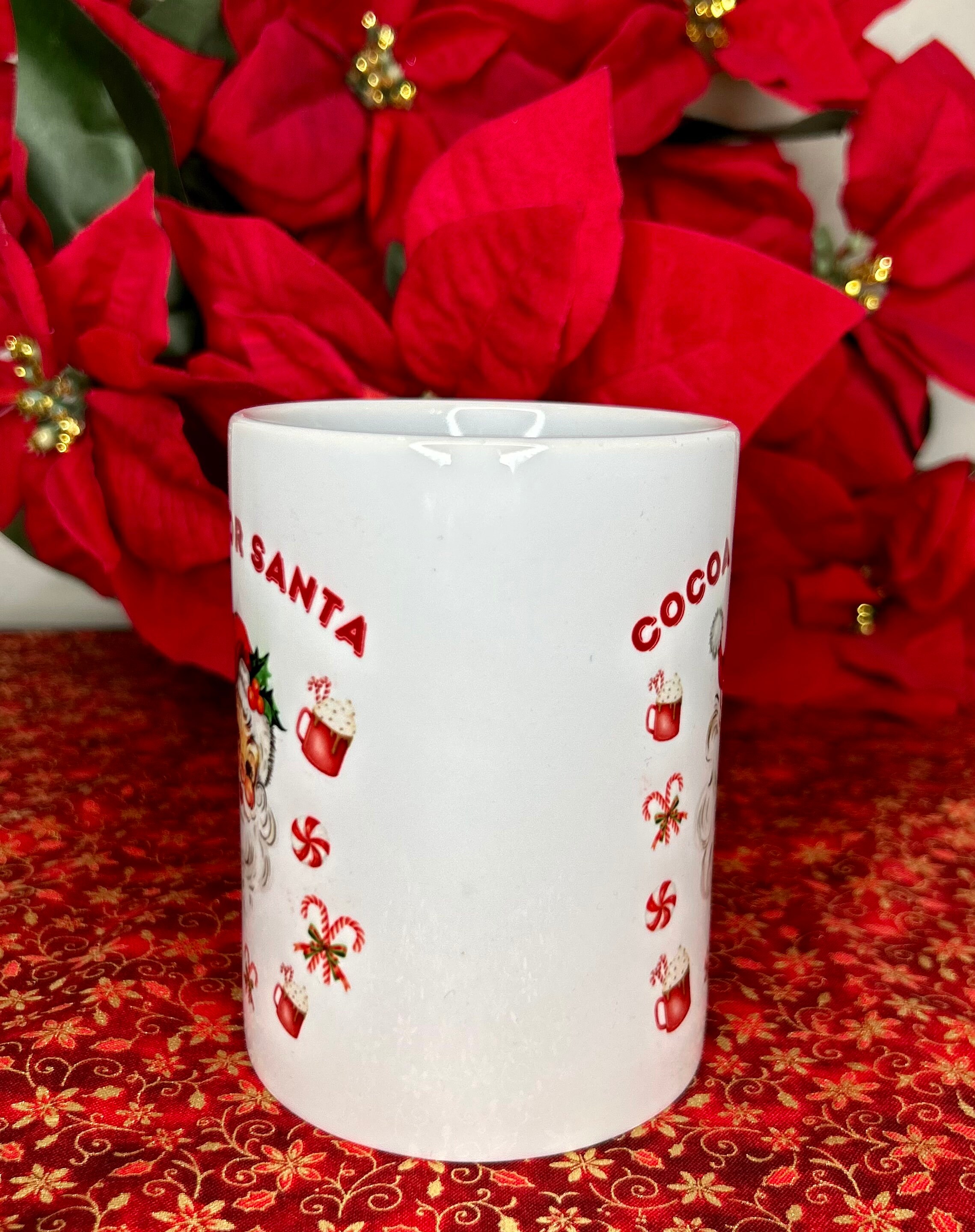 15 oz Coffee Mug Cocoa for Santa Mug for Santa Claus Hot Chocolate Coffee Cup for Santa Gift for Santa Cookies for Santa Cookies for Santa - Thumbnail 4