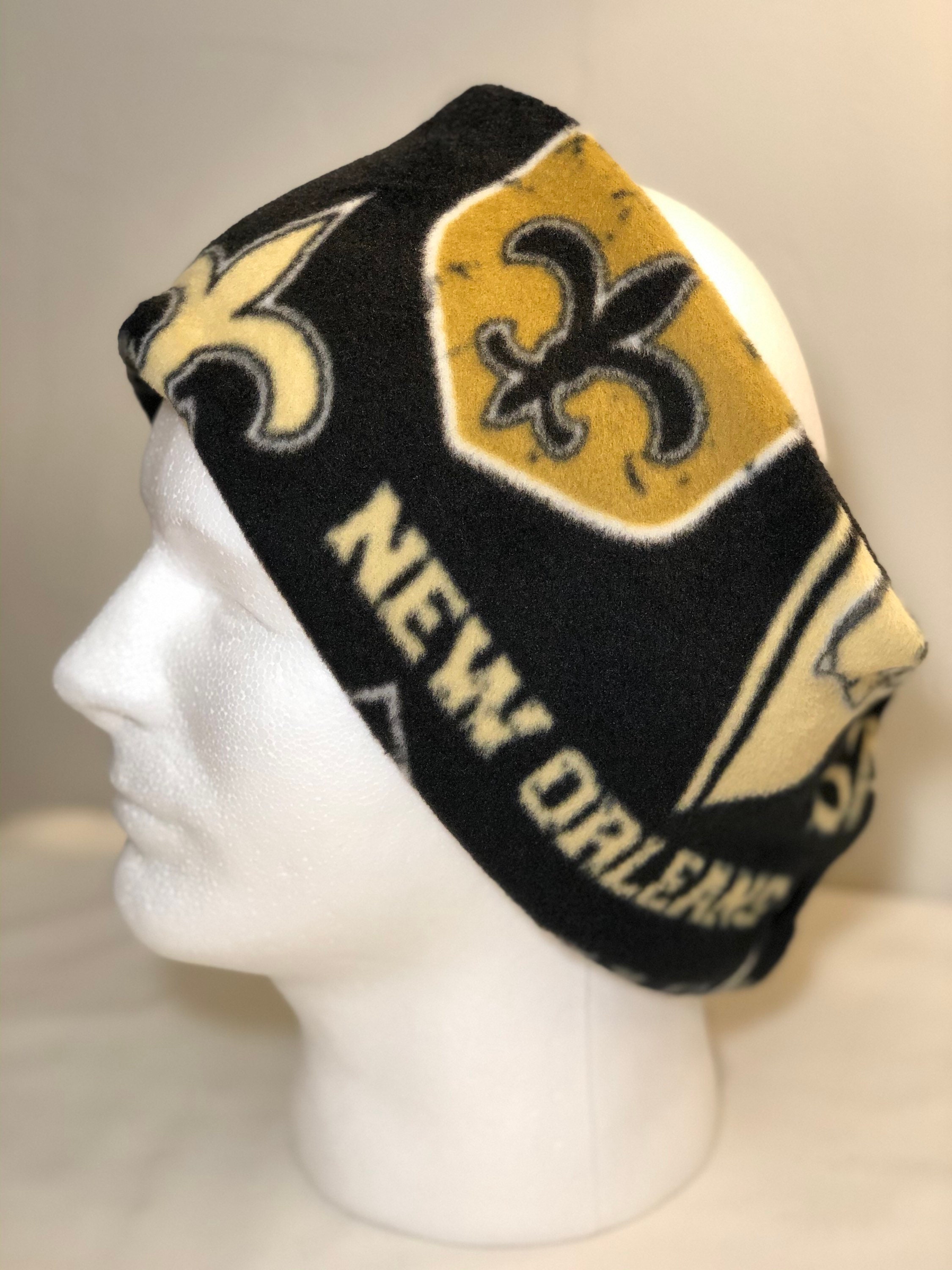 New Orleans Saints Double Layer Fleece Winter Neck Gaiter / Scarf / Ear Warmer with Snaps-Size Children to Adult *FREE Shipping to US* - Thumbnail 4