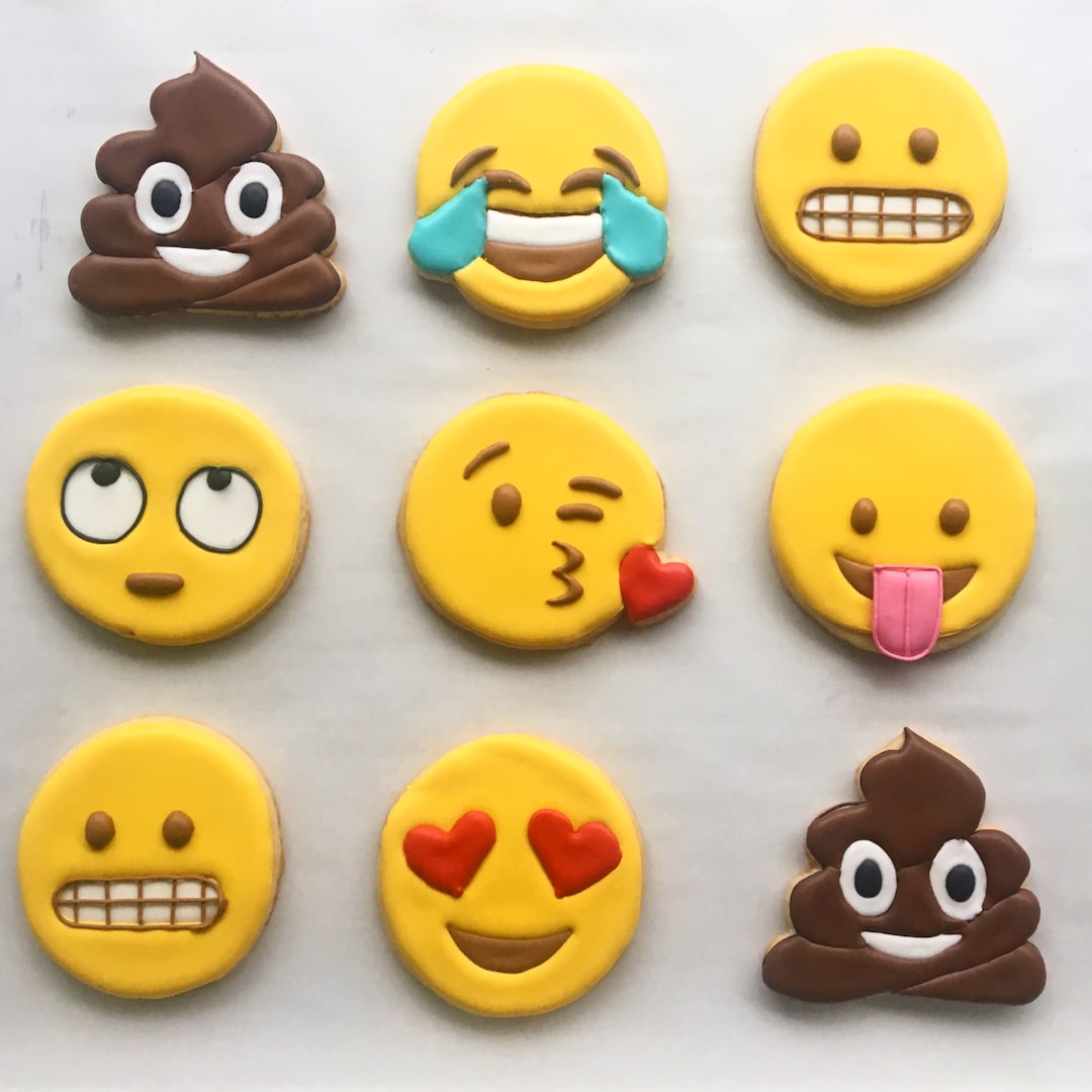 Emoji Sugar Cookies Etsy
