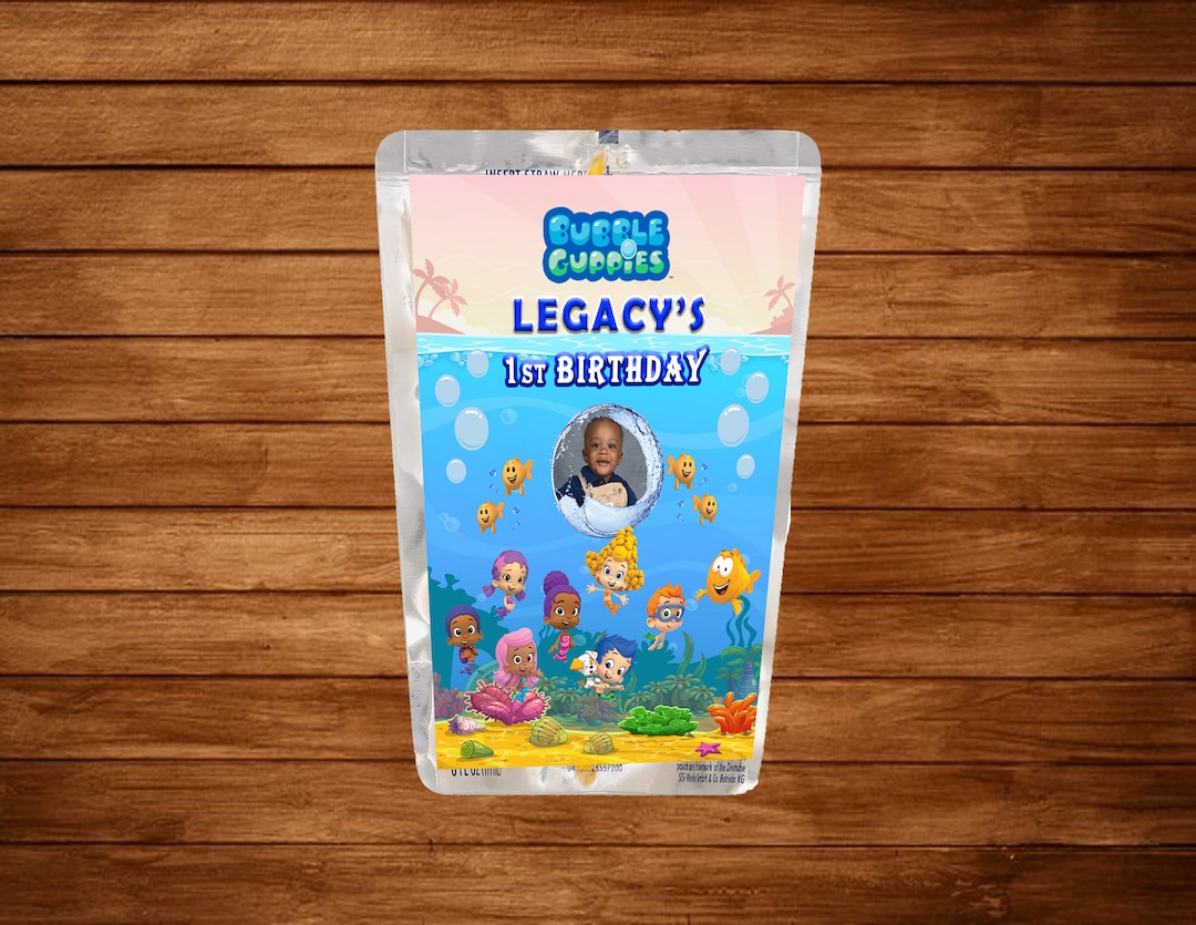 Bubble Guppies Juice Pouch/capri Sun Design DIGITAL DOWNLOAD Etsy