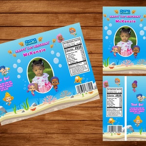 Bubble Guppies Birthday Chip Bag Design **DIGITAL DOWNLOAD**