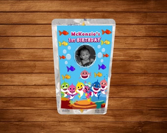 Baby Shark Juice Pouch/Capri Sun Design **DIGITAL DOWNLOAD**