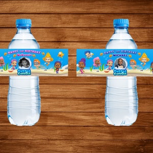 Bubble Guppies Water Bottle Design **DIGITAL DOWNLOAD**