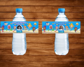 Bubble Guppies Water Bottle Design **DIGITAL DOWNLOAD**