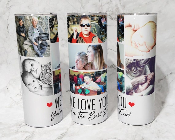 Personalized 16 oz. Mom Travel Mug - Love Photo Collage