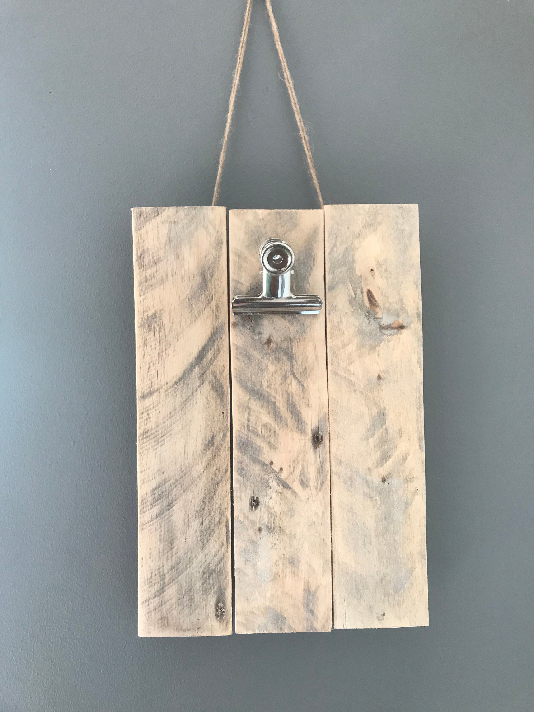 Notice board clip board photo holder wood hanging board Etsy