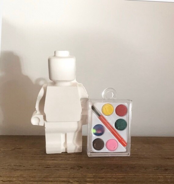 Paint your own mini figure party favour children gift paint Etsy