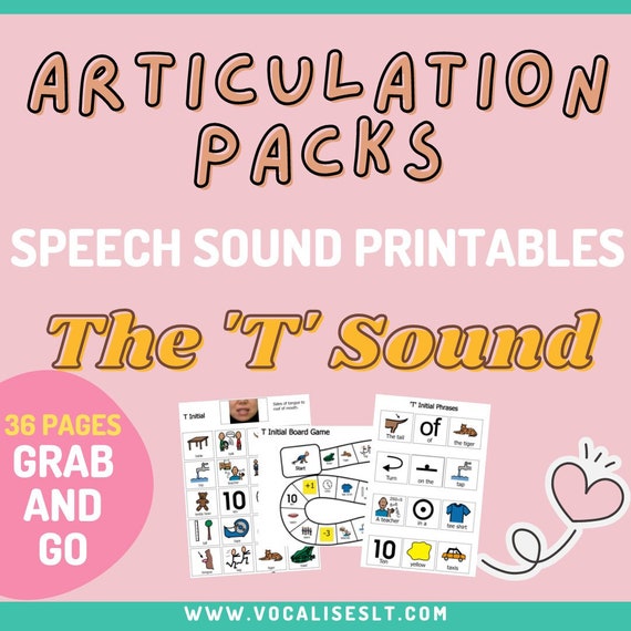 Complete 'T' Sound Articulation Pack