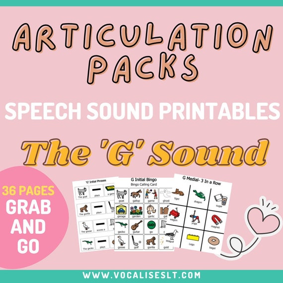 Complete 'G' Sound Articulation Pack