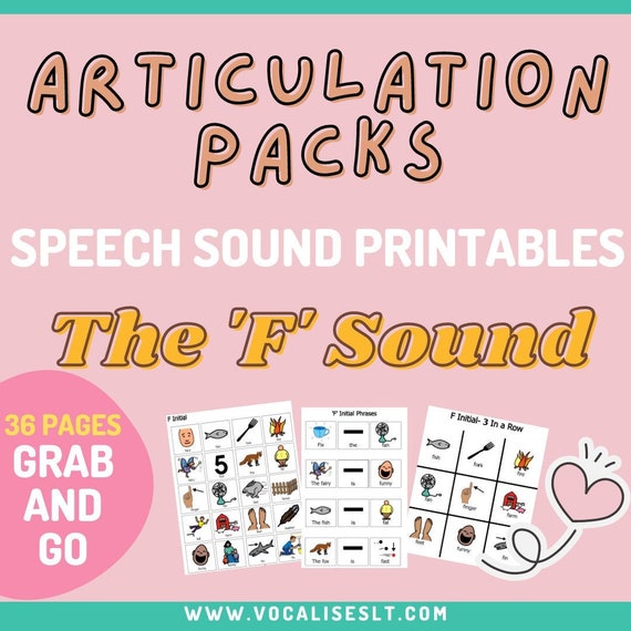 Complete 'F' Sound Articulation Pack