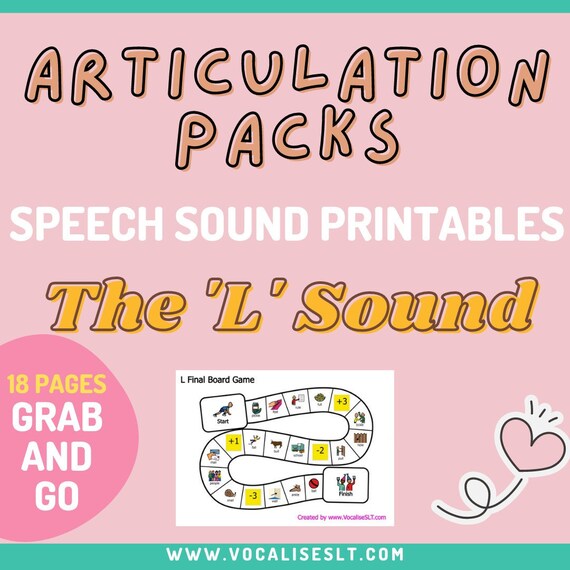 Complete 'L' Sound Articulation Pack