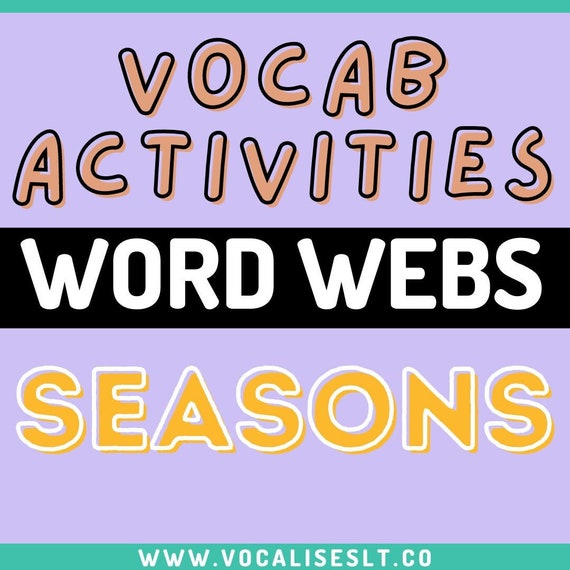 Vocab Word Webs: Seasons