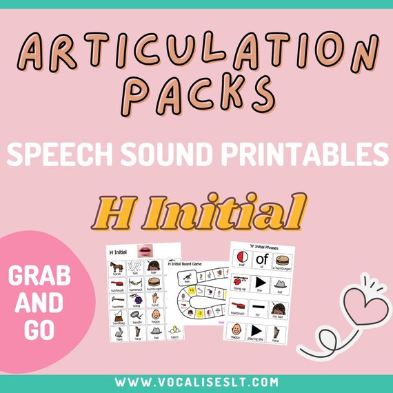 Complete 'H' Sound Articulation Pack