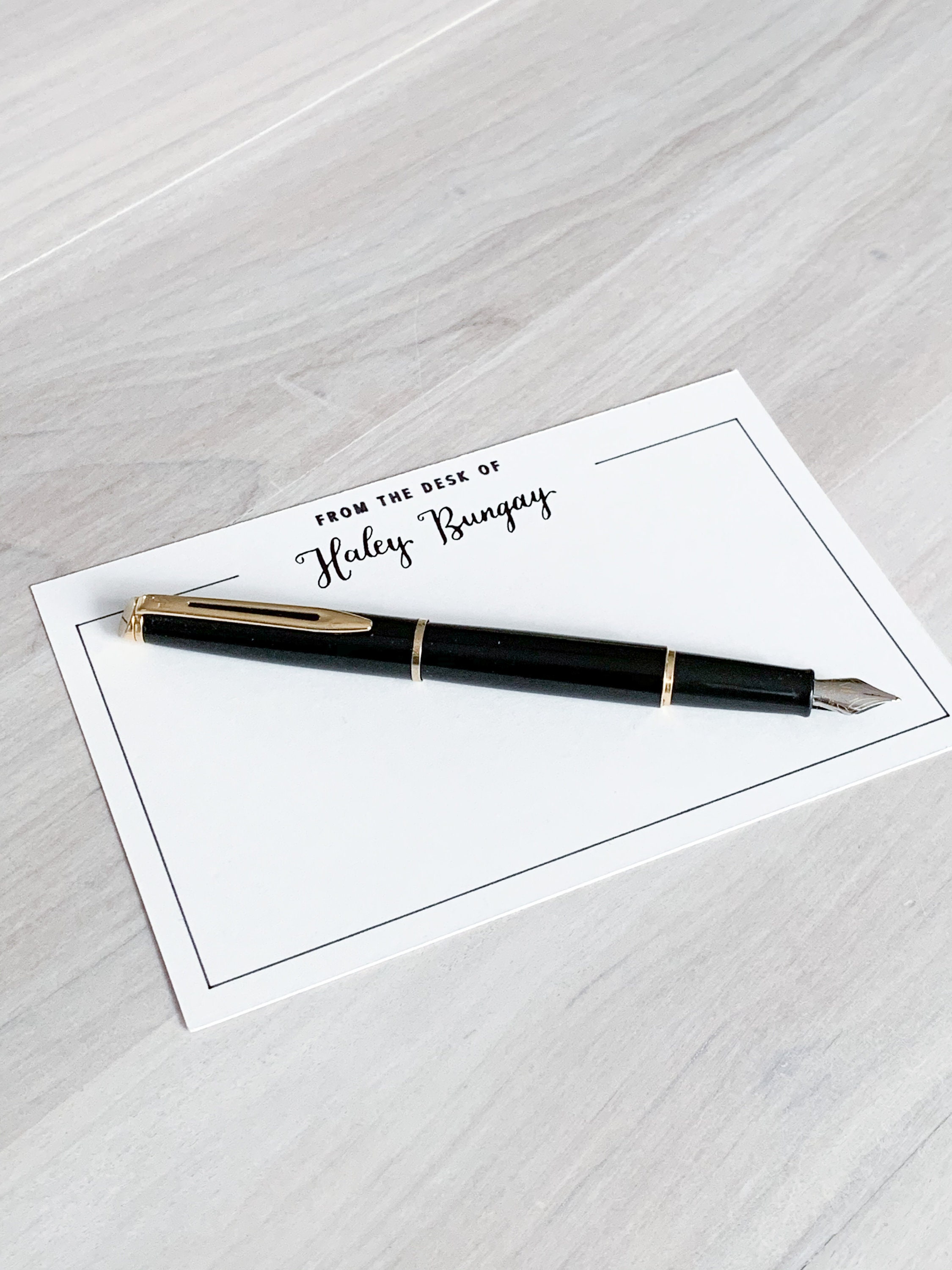 Custom Note Cards premium From the Desk Of Hand Lettered Etsy Canada