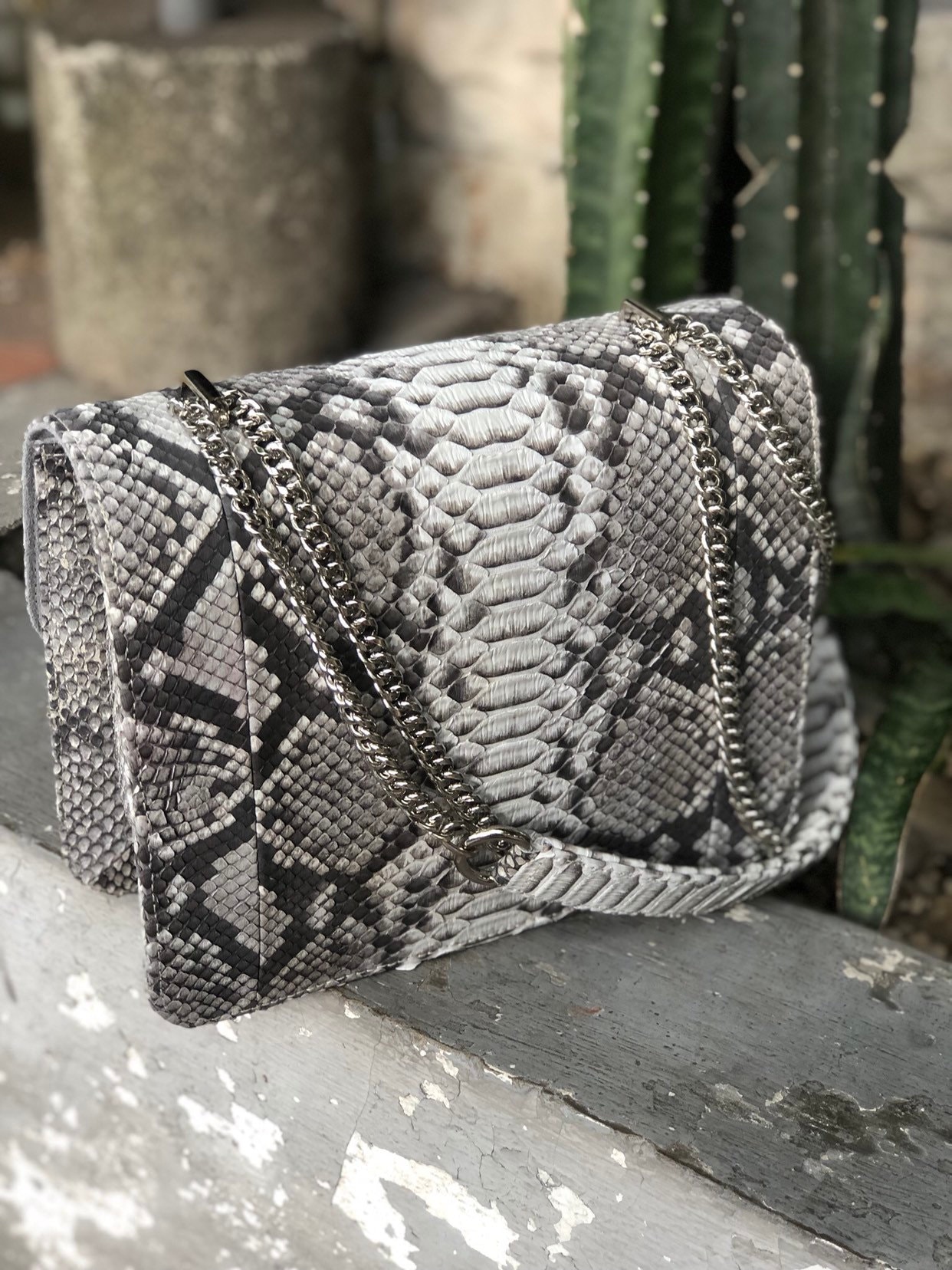 Genuine Python Skin Classy Woman Bag Designer Leather Bag - Etsy