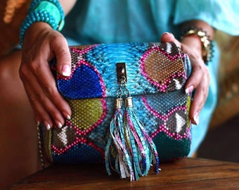 FIRENZE ARTEGIANI. Mariola Borsa A Tracolla Da Donna. Vera Pelle Scamosciata Incisa Serpente. Made In Italy. Vera Pelle Italiana.24x7x16,5 Cm - Foto 7