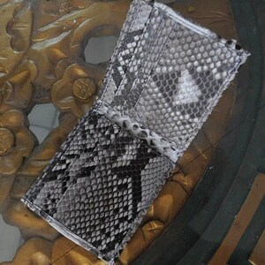 Genuine Python Skin Men Flat Wallet | Exotic Leather Money Wallet ...