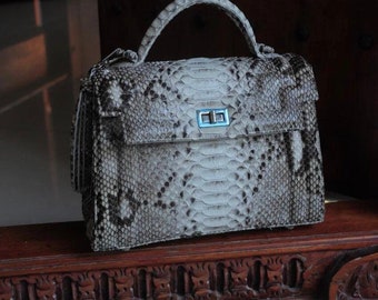 バッグ GENUINE SNAKE SKIN Amazon.com: INDO Exotic Genuine Snake Skin Python Handbag