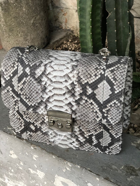 python skin bag