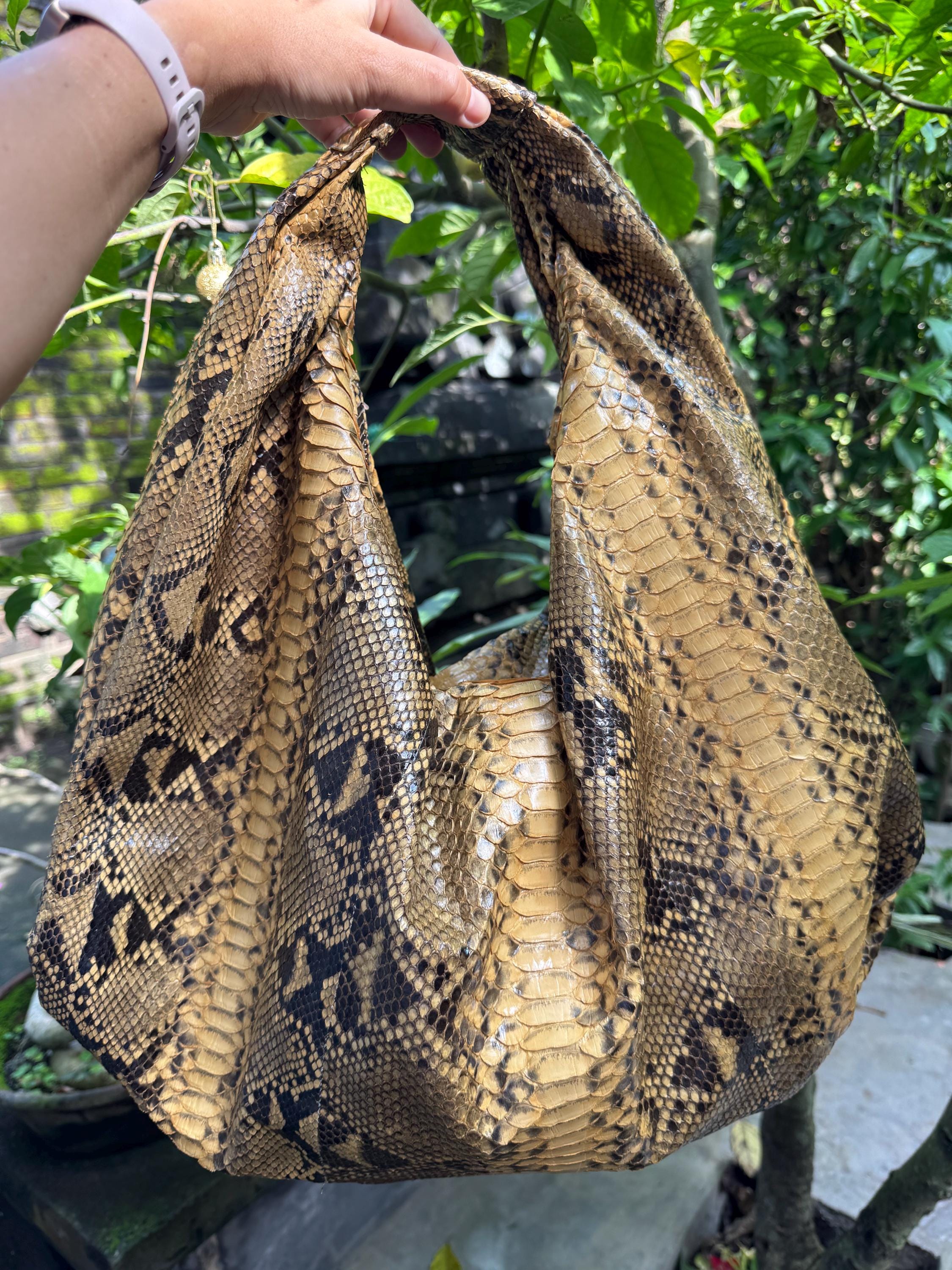 Big Soft Hobo Classy Sport Woman Bag | Purse Genuine Python Big Soft Hobo Classy Sport Woman Bag | Purse Genuine Python