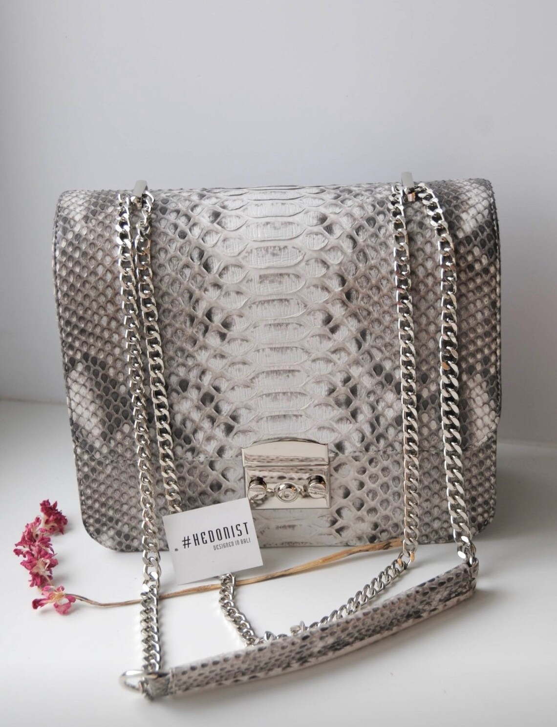 Genuine Python Skin Classy Woman Bag Designer Leather Bag | Etsy