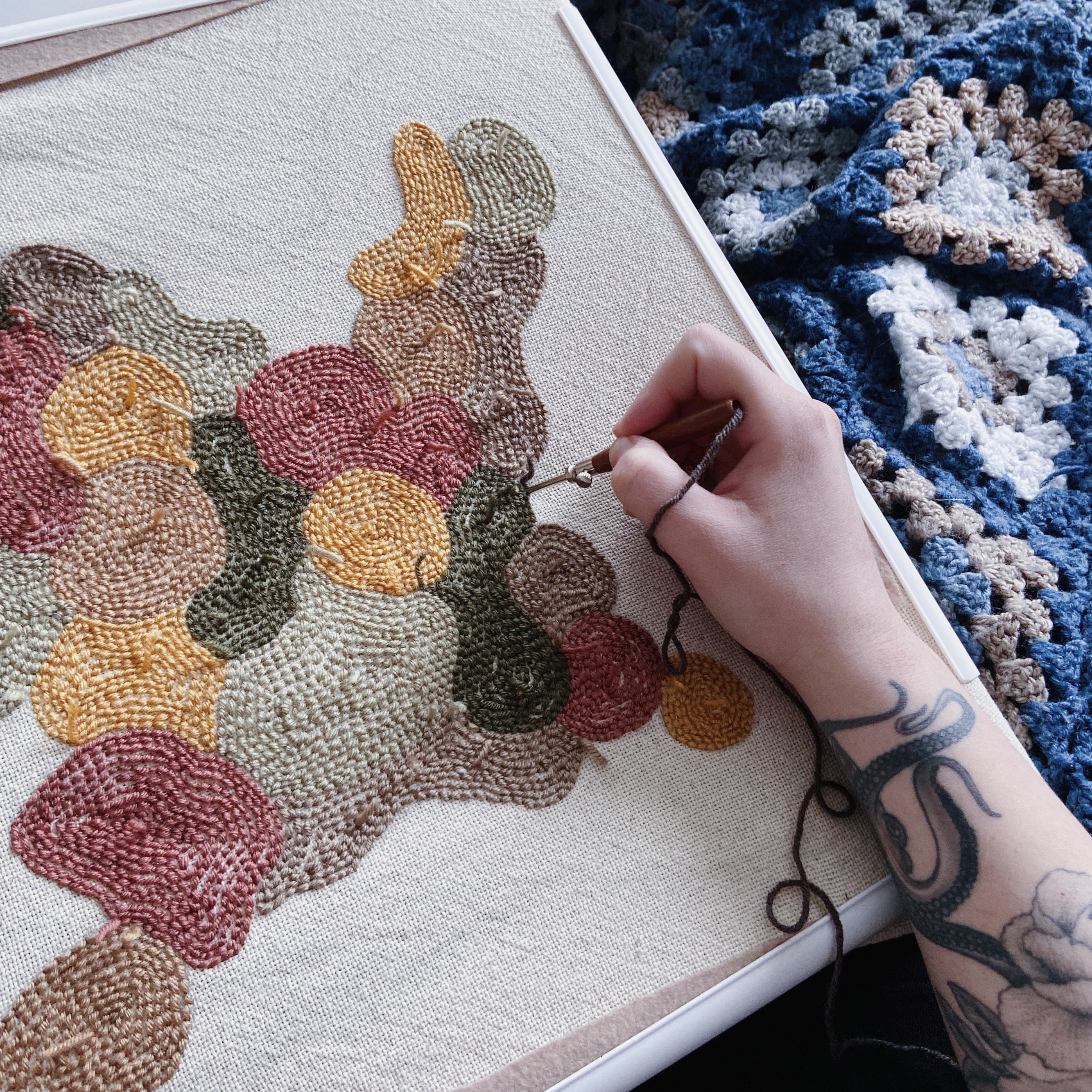 Punch Needle Embroidery Set Punch Needle Kit Lavor Punch Etsy