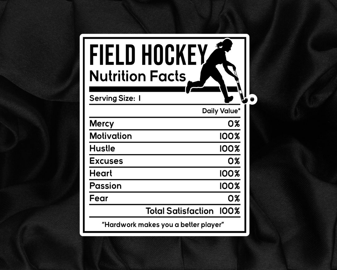 Field Hockey Motivational Vinyl Sticker Field Hockey Sticker Field