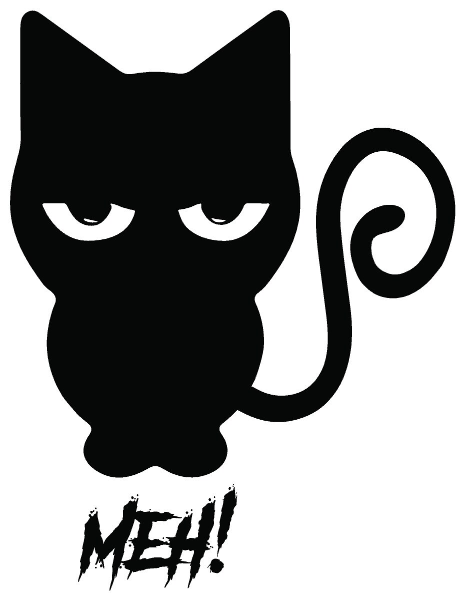 Meh Cat Vinyl Sticker Cat Gift Cat and Animal Lover Gift - Etsy Australia