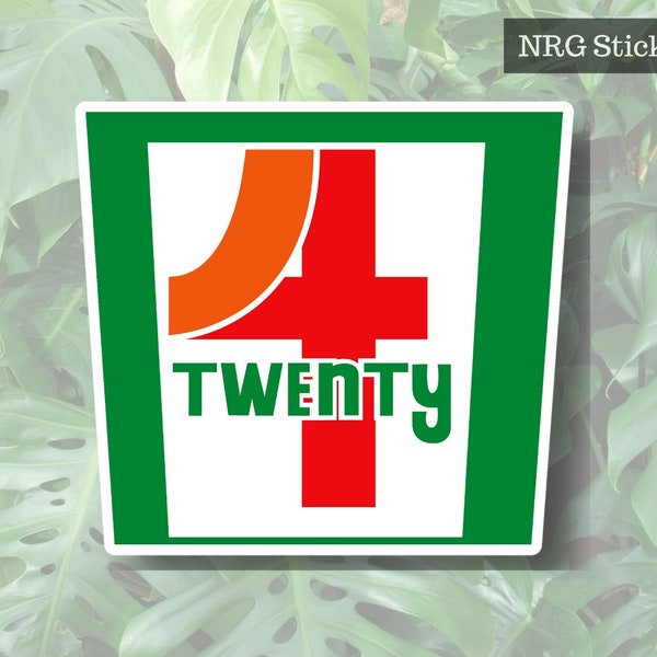 4 Twenty Vinyl Sticker, Laptop Stickers, Vinyl Stickers, Weed Sticker, Cannabis Sticker, Bong Sticker, Weed Sticker, Weed Gift, Mary J