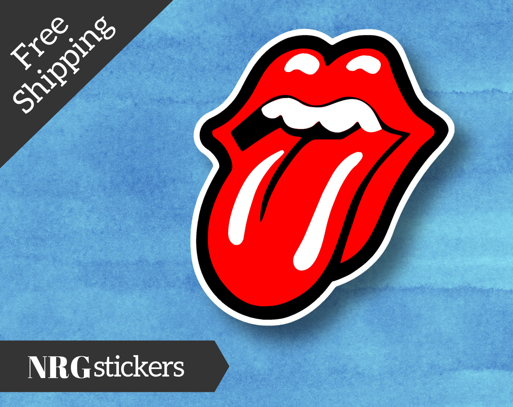 The Rolling Stones Tongue Vinyl Sticker Funny Sticker Computer Sticker Motivational Sticker Laptop Sticker Red Tongue Lips Sticker