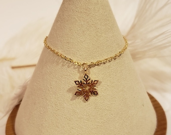 Gold Snowflake Bracelet