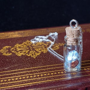 Bottle of Jewels Necklace with Sterling Silver Chain