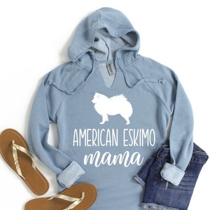 American Eskimo Mama Hoodies, American Eskimo Mom Hoodies, American Eskimo Gifts, Dog Women's Pullover Hoodies, Dog Owner Gift