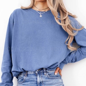 Comfort Colors Shirts, Long Sleeve Fall Comfort Colors Tees, Soft Cozy Long Sleeve Shirts, Comfort Colors Long Sleeve Tees 6014 Fall Colors