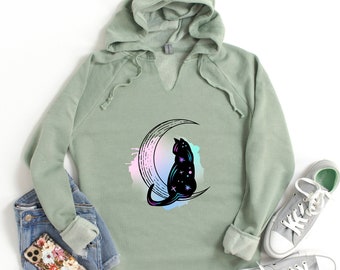 hoodie moon cat